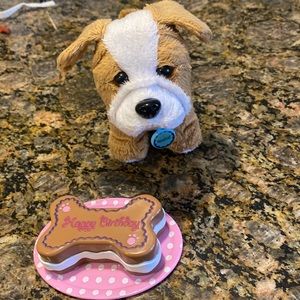 American Girl pet Meatloaf plus birthday cake * Retired*